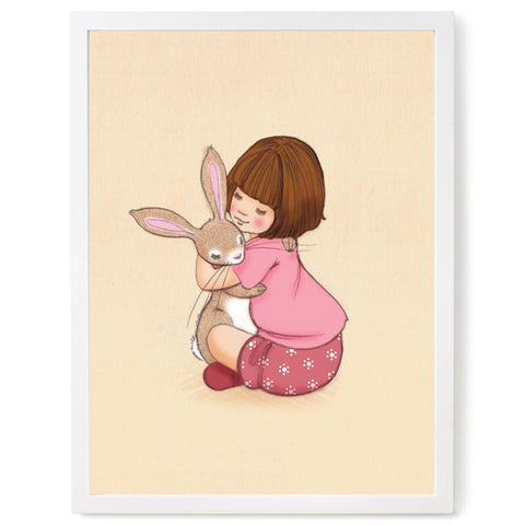 Belle Hugs Boo Print by Belle and Boo