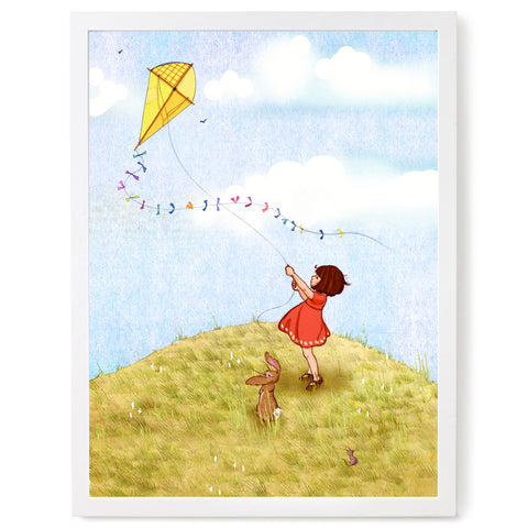 Fly a Kite Print, Belle and Boo