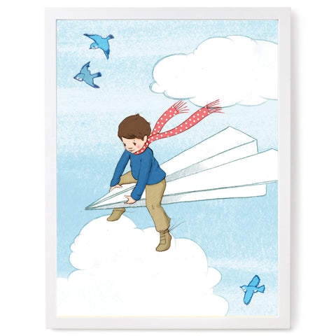 Paperplane Print, Belle and Boo