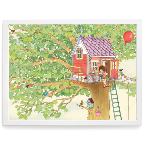 Tree House Print by Belle and Boo