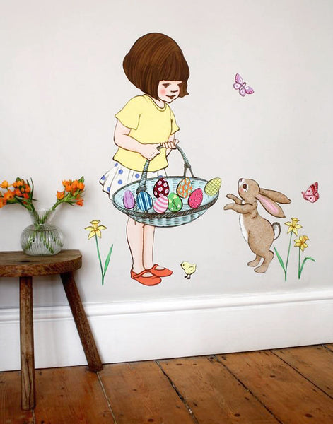Belle & Boo Easter Basket Wall Stickers
