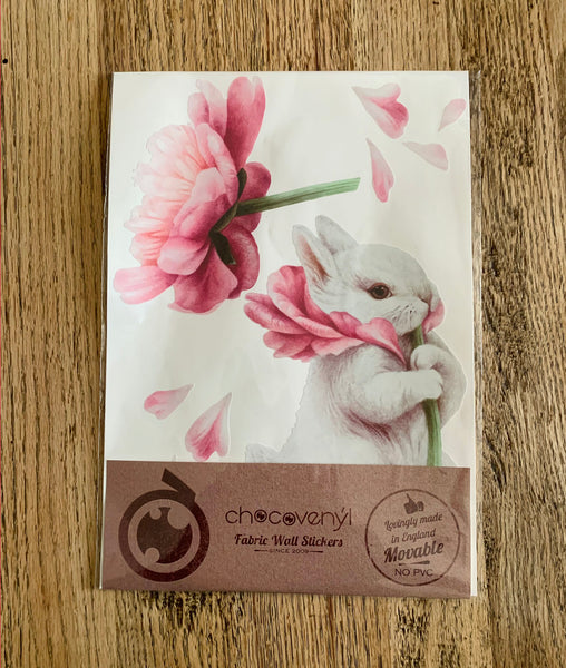 Flower Bunny Wall Stickers
