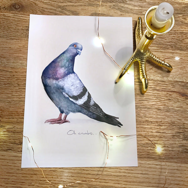 Sassy Pigeon Print