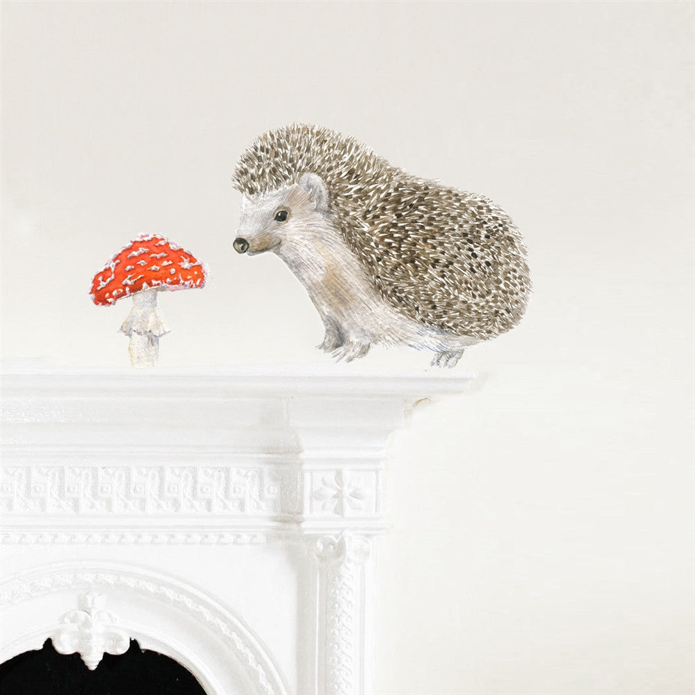 Hedgehog & Toadstool Wall Decals