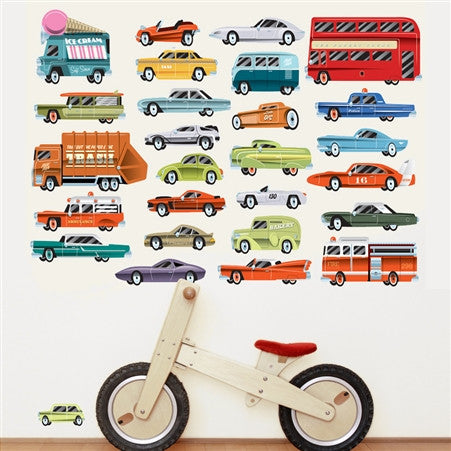 Vintage Cars Wall Stickers