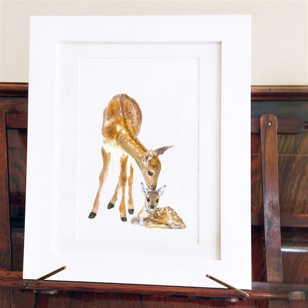 Deer & Fawn Print